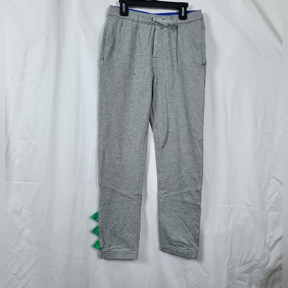 Gymboree Boys Gray Green Dinosaur 3D Spikes Jogger Pants Hello Dino Sz 12